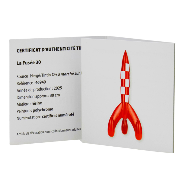 Tim und Struppi Mondrakete Skulptur 30 cm | Tintinimaginatio 2025